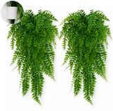 CASA VERDE Hangvaren-inclusief muurbevestiging-4 stuks-Kunst hangplanten-75 cm-nepplanten-klimopslinger-voor binnen en buiten