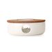TEA SOUL Zeer elegante theepot warmer in porselein met kurkstandaard, Wit