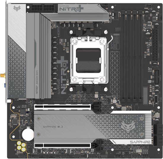 Sapphire NITRO+ B850M WIFI AMD B850 Socket AM5 micro ATX