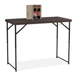 Merkloos / Sans marque Relaxdays campingtafel inklapbaar - 120 x 60 cm - hoogte verstelbaar - 6 personen - tuintafel - bruin
