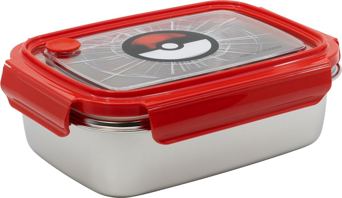 Pokémon Pokemon - Lunchbox - Broodtrommel - Vershoudbak - RVS - Milieuvriendelijk - Inclusief stoomklep