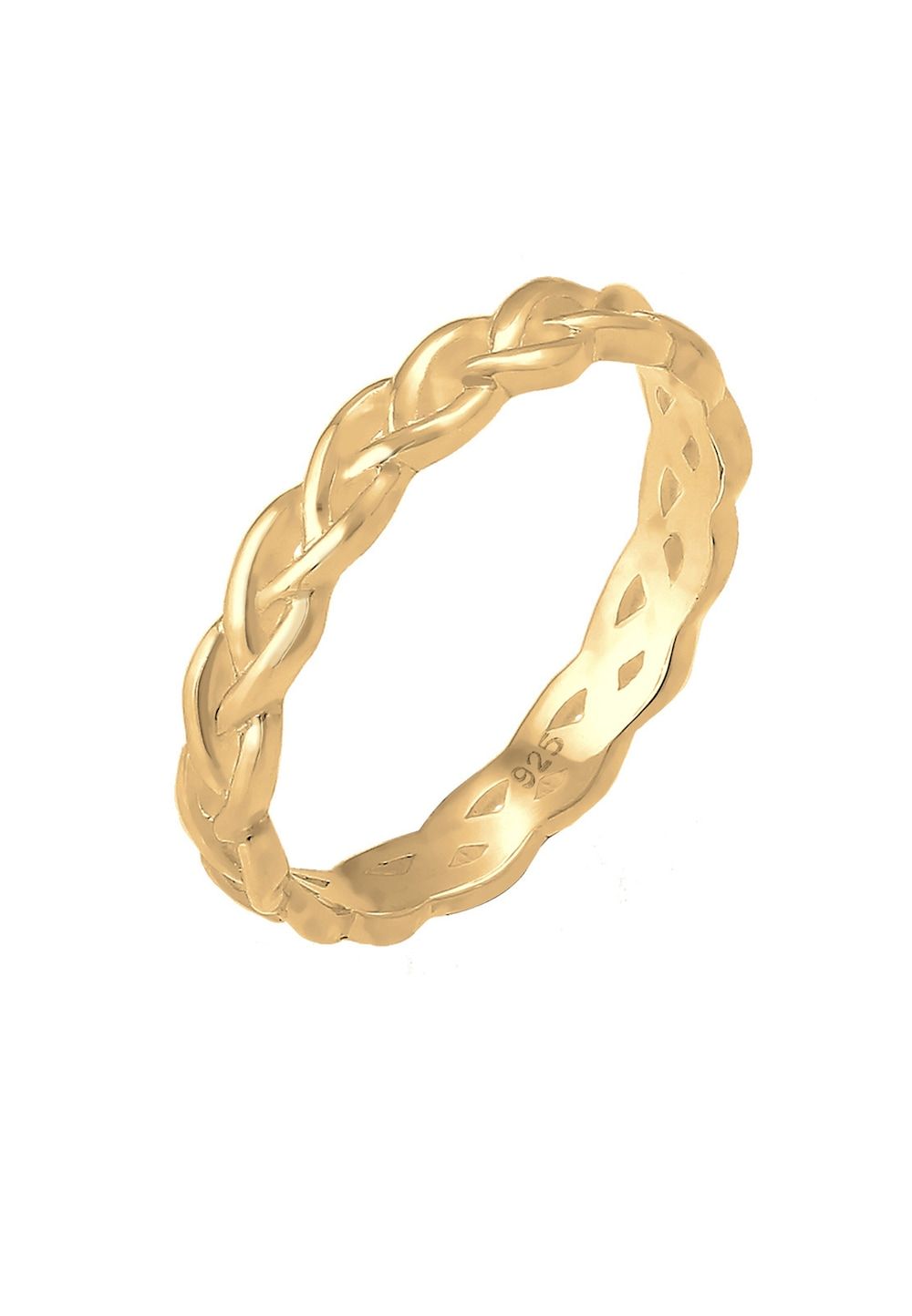 Elli Ring Dames Gevlochten Oneindig Knoop 925 Sterling Zilver Ring