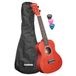 Concert Linden Concert Ukelele Red (incl. tas, 3 plekken)