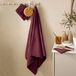 NOUS Living gant de toilette en coton 20x15 cm - rouge foncé