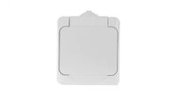 Cedar Schneider Electric Cedar Plus stopcontact 1-voudig wit z/u 16A IP44 WDE00540