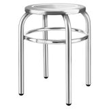 Royal Catering Roestvrijstalen kruk - diameter 29 cm - zilver