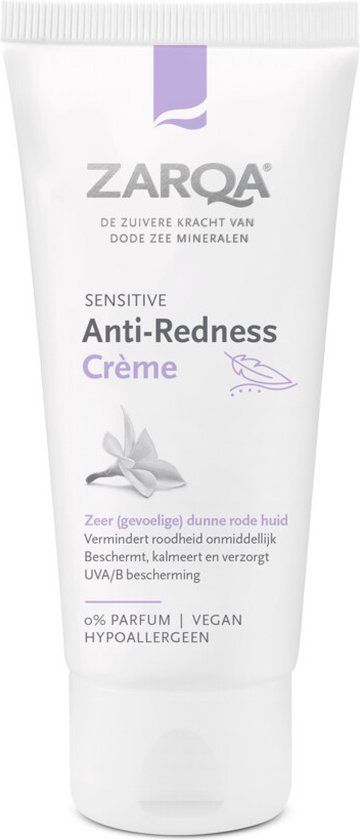 ZARQA Anti-Redness Crème - 50 ml - Vermindert roodheid - Gevoelige Huid - Unisex