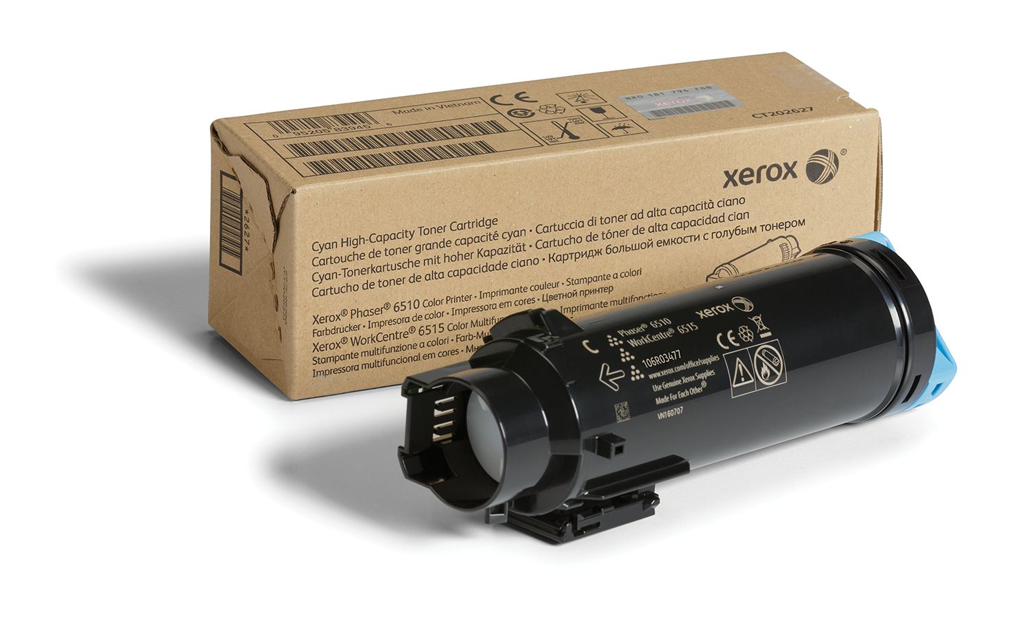 Xerox WorkCentre 6515, Phaser 6510 Tonercartridge met hoge capaciteit, cyaan (2.400 pagina's)