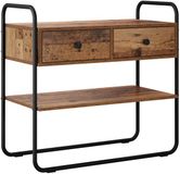 vidaXL Consoletafel Oud hout 100 x 40 x 75 cm Bewerkt hout