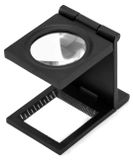 Telloep Loupe pliable - grossissement 10x - Avec règle - Avec étui