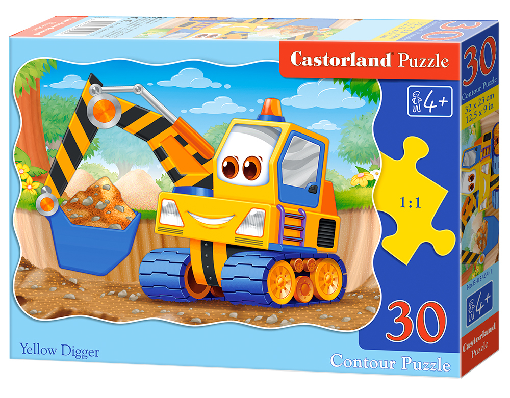 Castorland Yellow Digger 30 stukjes