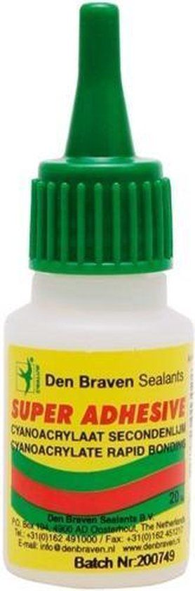 Den Braven Zwaluw Super Adhesive - 20 gr - Universele Lijm - Sneldrogend