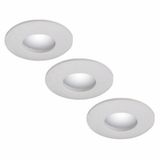 Philips Barcelona - LED Badkamer Inbouwspot Set - 3 Spots - 5W - 2700K
