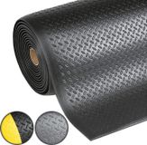 FLOORDIREKT Anti-vermoeidheidsmat - Dyna-Protect Diamond - Werkplaatsmat - Zwart - 90 x 400 cm