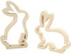 Creativ Company Houten Open Paashazen 14 cm 2 stuks