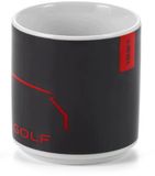 Volkswagen Golf Mok 250ml - Zwart/Rood - Porselein