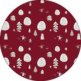 Bonateks Tapis de souris rond imprimé numériquement, base antidérapante, pour bureau et maison, diamètre : 22 cm