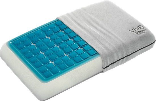 Technogel Vive Deluxe Kussen - 66 x 42 cm - Grijs