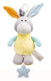NICI 48901 Musical Box Donkey 18 cm Grey