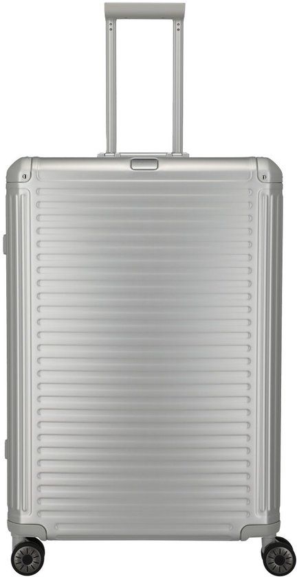 Travelite Next 2.0 Aluminium 4 Wiel Koffer 77cm Zilver
