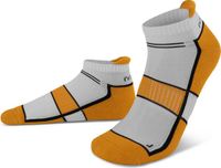 normani 4 paar hardloopsokken met hielband oranje Schoenmaat 47-50 Unisex Katoen/Polypropyleen/Polyamide