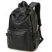 BAOSHA BP-08 TOP PU lederen laptop rugzak school college rugzak tas zwart