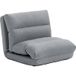 Pouf convertible en lit, dossier inclinable, pliable, jusqu'à 120 kg, 70 x 72 x 56 cm, gris