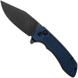 Tenable Knives Entity B1036F5 Blackwashed 14C28N, Blue Aluminium, zakmes, Nalu Boersma design