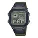 Casio AE-1200WHUB-3AVEF Timeless Collection Heren Horloge - Groen - Digitaal - 39 mm