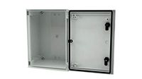 RS PRO GF polyester wandbehuizing lichtgrijs IP66, HxBxD 400 mm x 300 mm x 200 mm