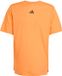 Adidas conçu pour l'entraînement pro lift t-shirt 3-stripes orange L