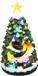 Merkloos / Sans marque Kerstdorp Kerstboom - Met Verlichting en Beweging - 40 cm