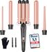 BESTOPE PRO Krultang met 3 vaten 5-in-1, temperatuurkeuze, snelle verwarming, roségoud