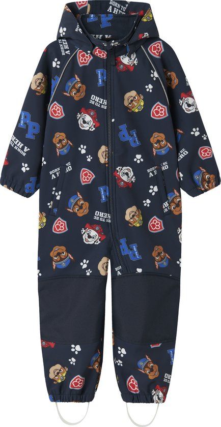 NAME IT NMMALFA08 PAWPATROL SOFTSHELL NOOS CPLG - Jongens - Ski jas - Maat 86 - Navy Blazer