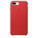 Apple iPhone 7 Plus Housse - Rouge - Cuir/Microfibre