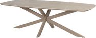 4 Seasons Outdoor Prado table de jardin 240x105xH75 cm latte avec plateau ovale en céramique de style danois