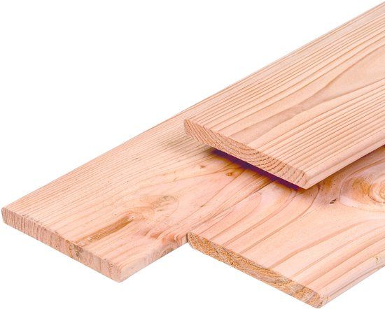 Merkloos Lariks/Douglas Tuinplank Gedroogd 1.6x14.0x180cm Geschaafd