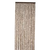 WERKA PRO Chenille gordijn, bruin en beige, 120 x 220 cm