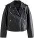 Next - Dames - Imitatieleren bikerjack - Zwart