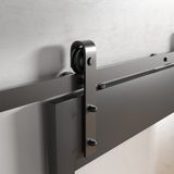 SOTECH Système de porte coulissante LOUNGE 2 m roulement-Ø 70 mm noir