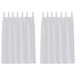 VidaXL Rideau gris clair Polyester 140 x 140 cm