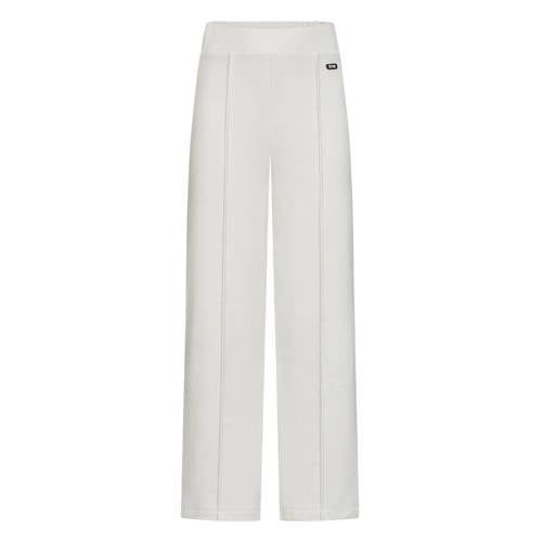 Retour Jeans wide leg casual broek lichtgrijs