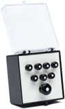 Martin - Bridgepins - Set Zwart - Witte Stip - Vervangonderdeel