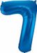 Folat Verjaardag Leeftijd folieballon - 7 jaar - blauw - 87 cm - cijferballon groot