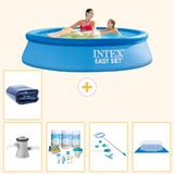 Intex Rond Opblaasbaar Easy Set Zwembad - 244 x 61 cm - Blauw