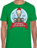 Bellatio Decorations Shoppartners Bv Fout Kerst shirt / t-shirt - Last Christmas i gave you my heart - groen voor heren - kerstkleding / kerst outfit L
