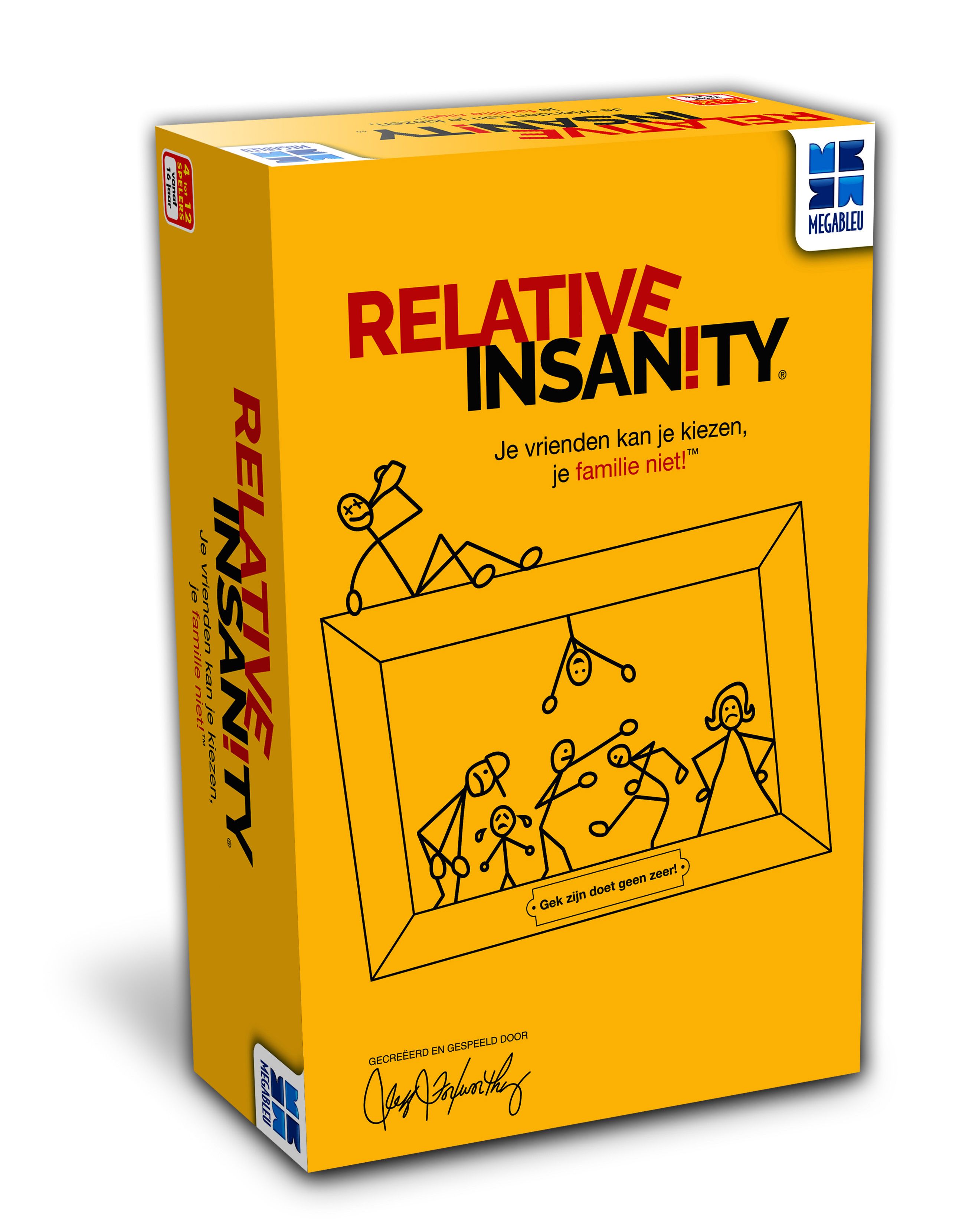 MEGABLEU Relative Insanity Card Game - Party Game for Teens and Adults - Dutch Edition