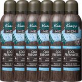 Kneipp Men - Douche Foam Cool Freshness - Douche schuim - Vegan - Grootverpakking - Voordeelverpakking - 6 x 200 ml