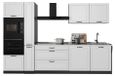 Vicco Complete keukeneenheid R-Line Wit landelijk/Antraciet 310 cm zonder werkblad