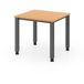 Hammerbacher Bureau 4 pieds carré avec pieds carrés - 80x80 cm